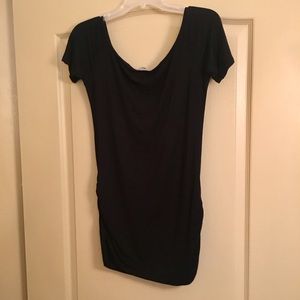 Black Vintage-style Off The Shoulder Top XL